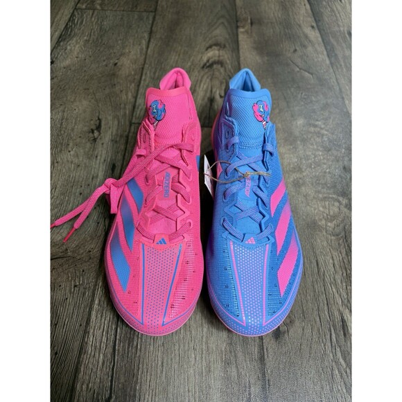Adidas Adizero Football Electric Snack Attack IE4406 Pink Blue Men’s Size 10 - Picture 1 of 8